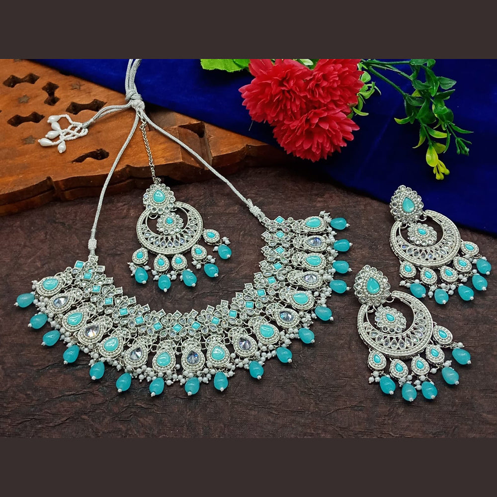 Sai Fashion Crystal Stone And Beads Necklace Set Jewelmap com