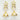 Raiya Raj Forming Gold Plated Austrian Stone Dangler Earrings