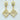 Raiya Raj Forming Gold Plated Austrian Stone Dangler Earrings