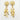 Raiya Raj Forming Gold Plated Austrian Stone Dangler Earrings