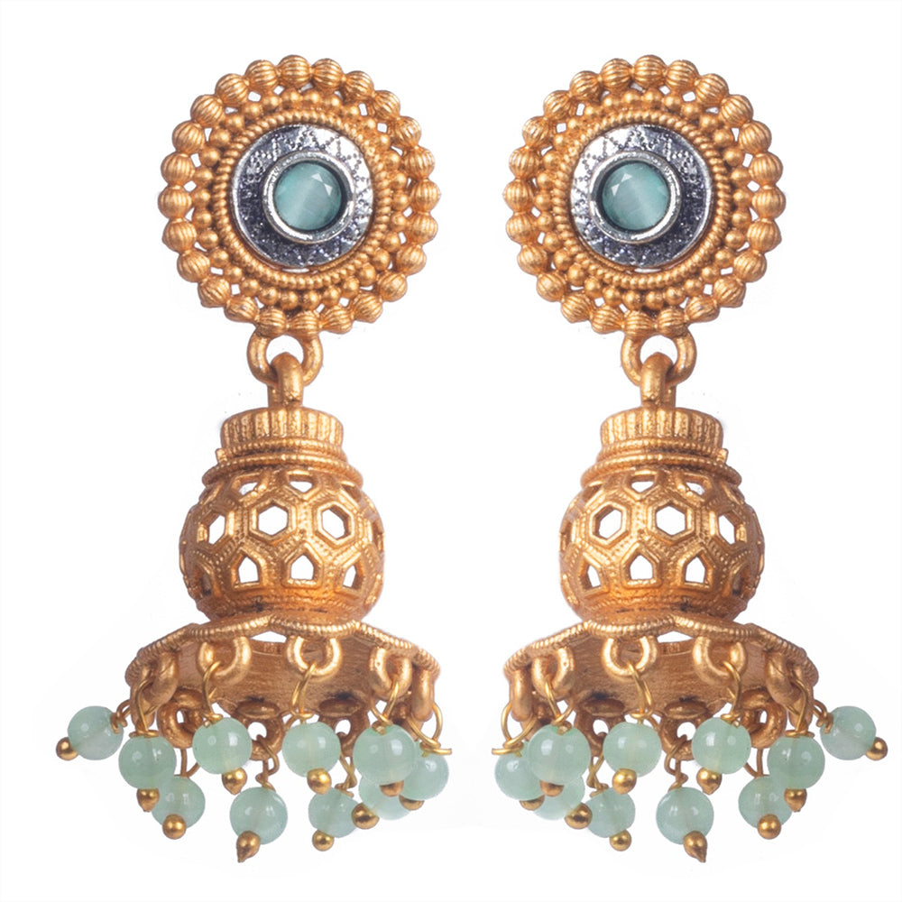 Wearhouse Fashion Blue Beads Dangler Earrings