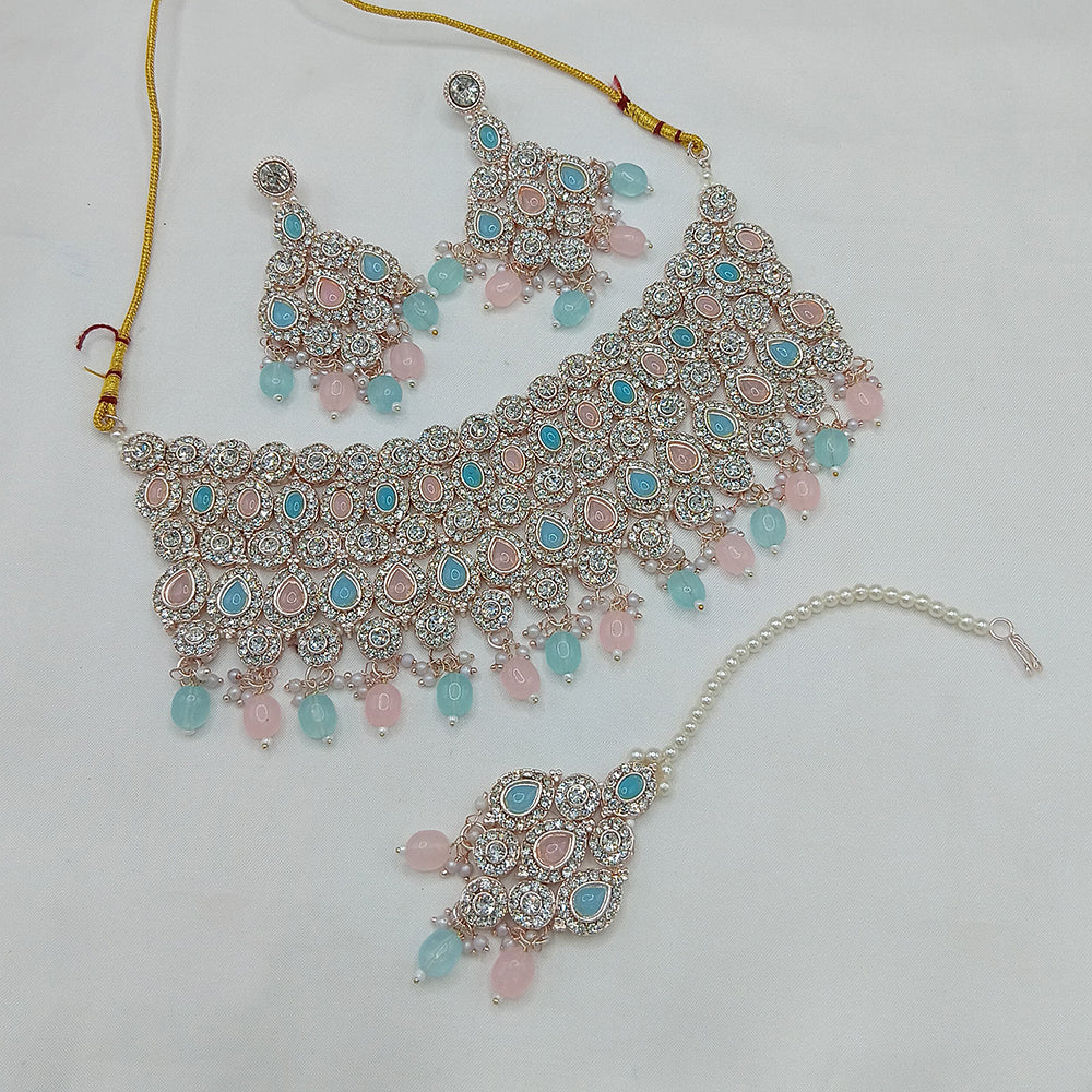 Lucentarts Jewellery Austrian Stone And Beads Necklace Set