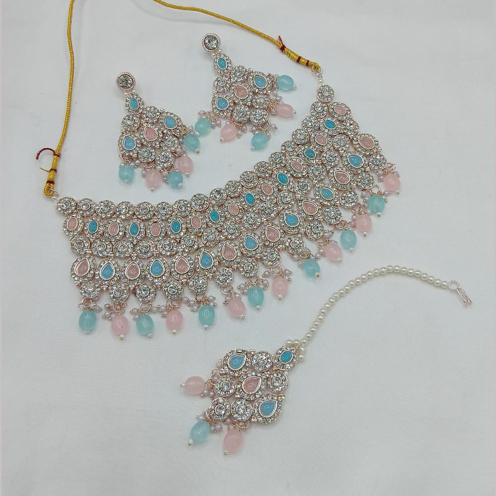 Lucentarts Jewellery Austrian Stone And Beads Necklace Set