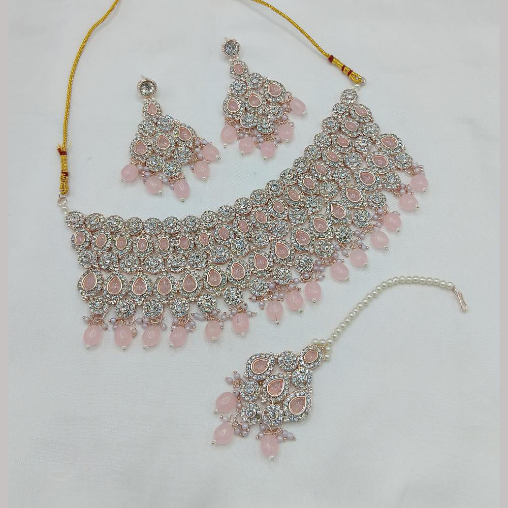 Lucentarts Jewellery Austrian Stone And Beads Necklace Set