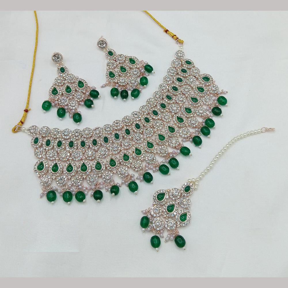 Lucentarts Jewellery Austrian Stone And Beads Necklace Set