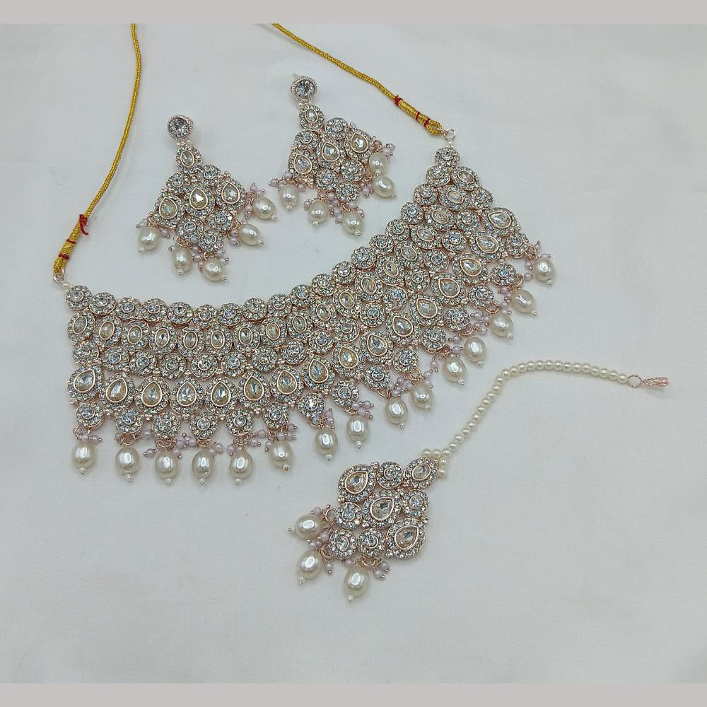 Lucentarts Jewellery Austrian Stone And Beads Necklace Set