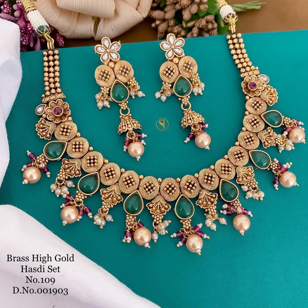 Sai Fashion Gold Plated Necklace Set