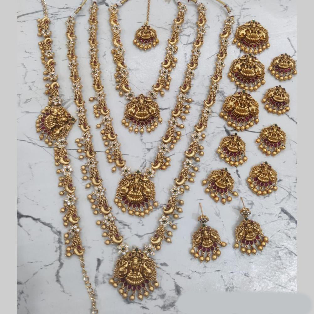 Sai Fashion Gold Plated Bridal Jewellery Set