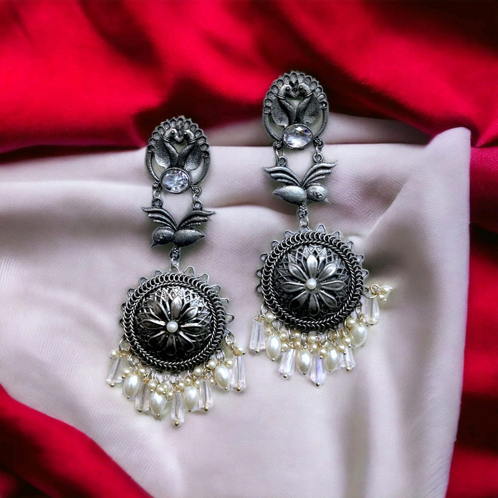 Bhavi Jewels Oxidised Plated Dangler Earrings