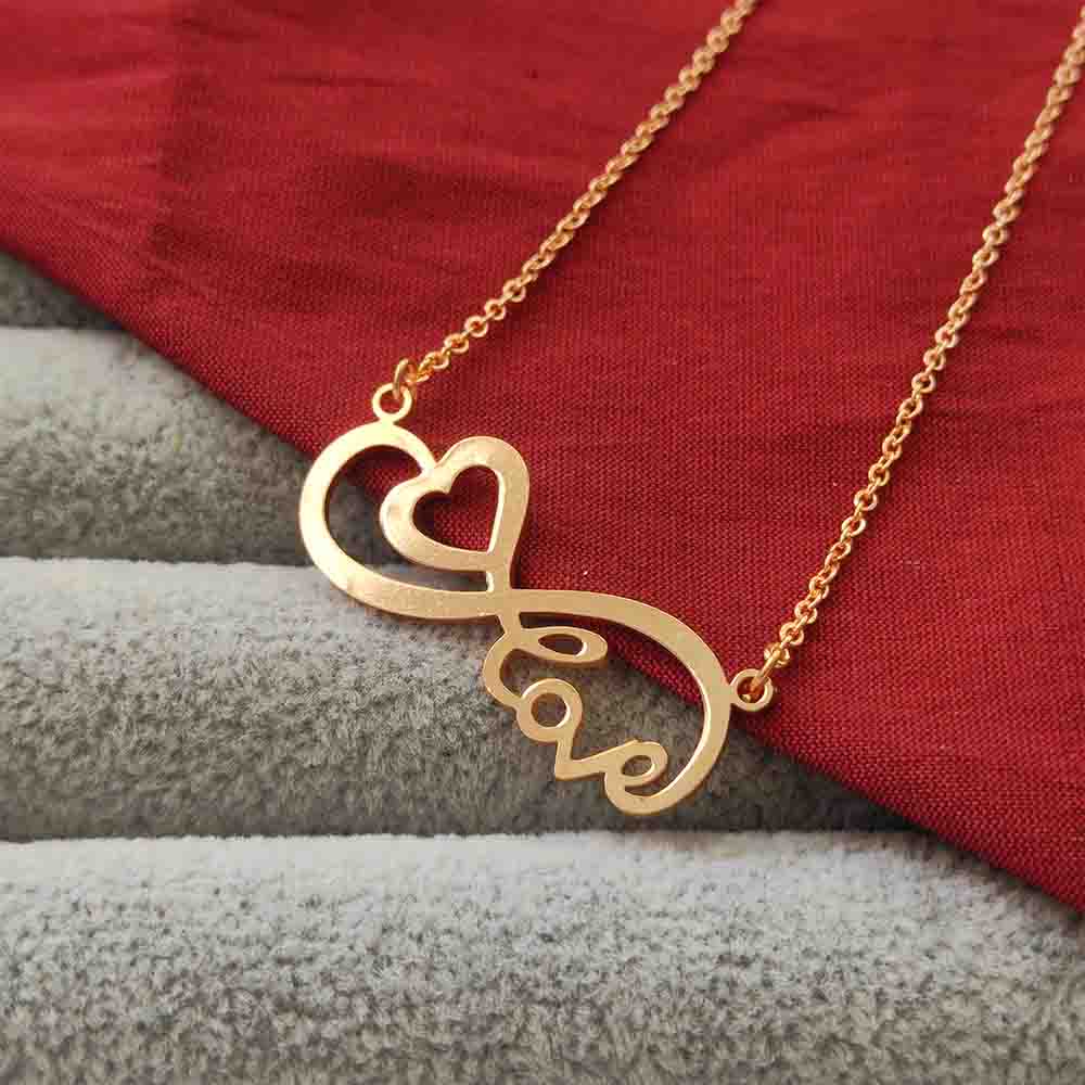 Bhavi Jewels jewels Stainless Infinity Love Shape Chain Pendant