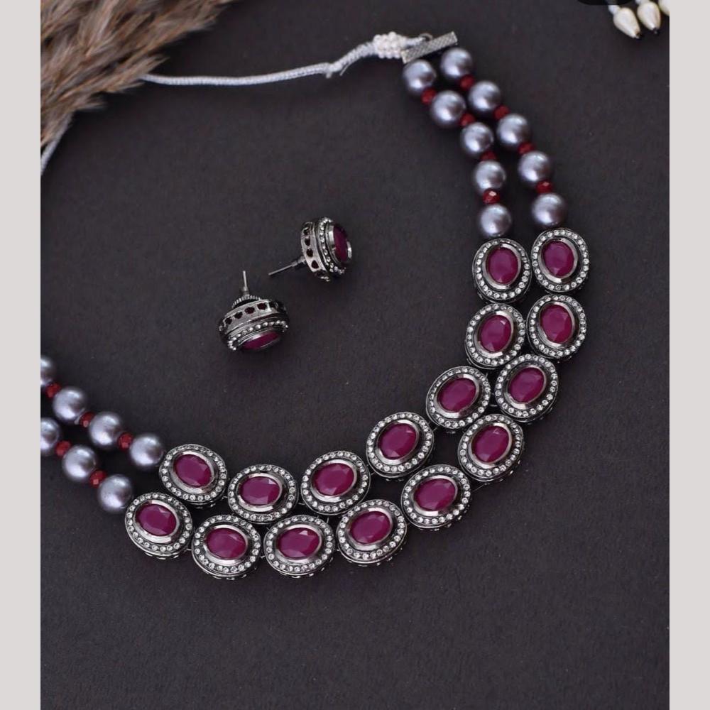 FS Collection Pota and Austrian Stones Necklace Set