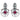 Wearhouse Fashion Oxidised Plated Kundan Stone Dangler Earrings