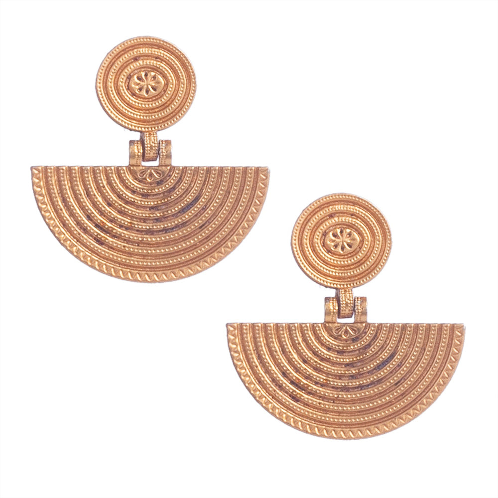 Wearhouse Fashion Gold Plated Dangler Earrings