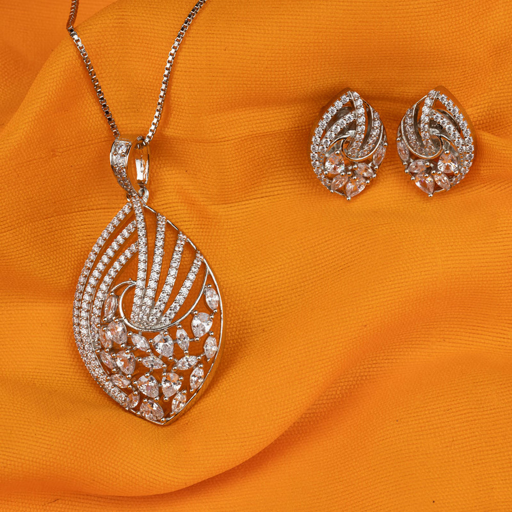 Ashtahnika 925 Sterling Silver Pendant Set