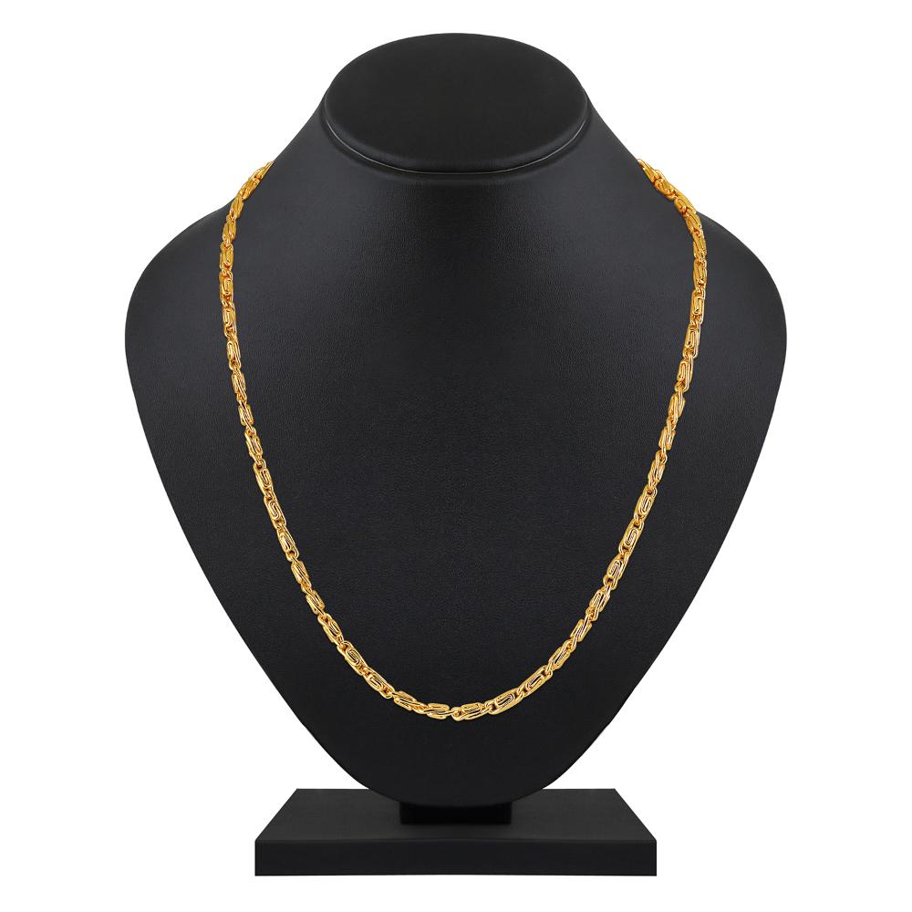 Mahi Exclusive Gold Plated Long Chain for Men and Boys