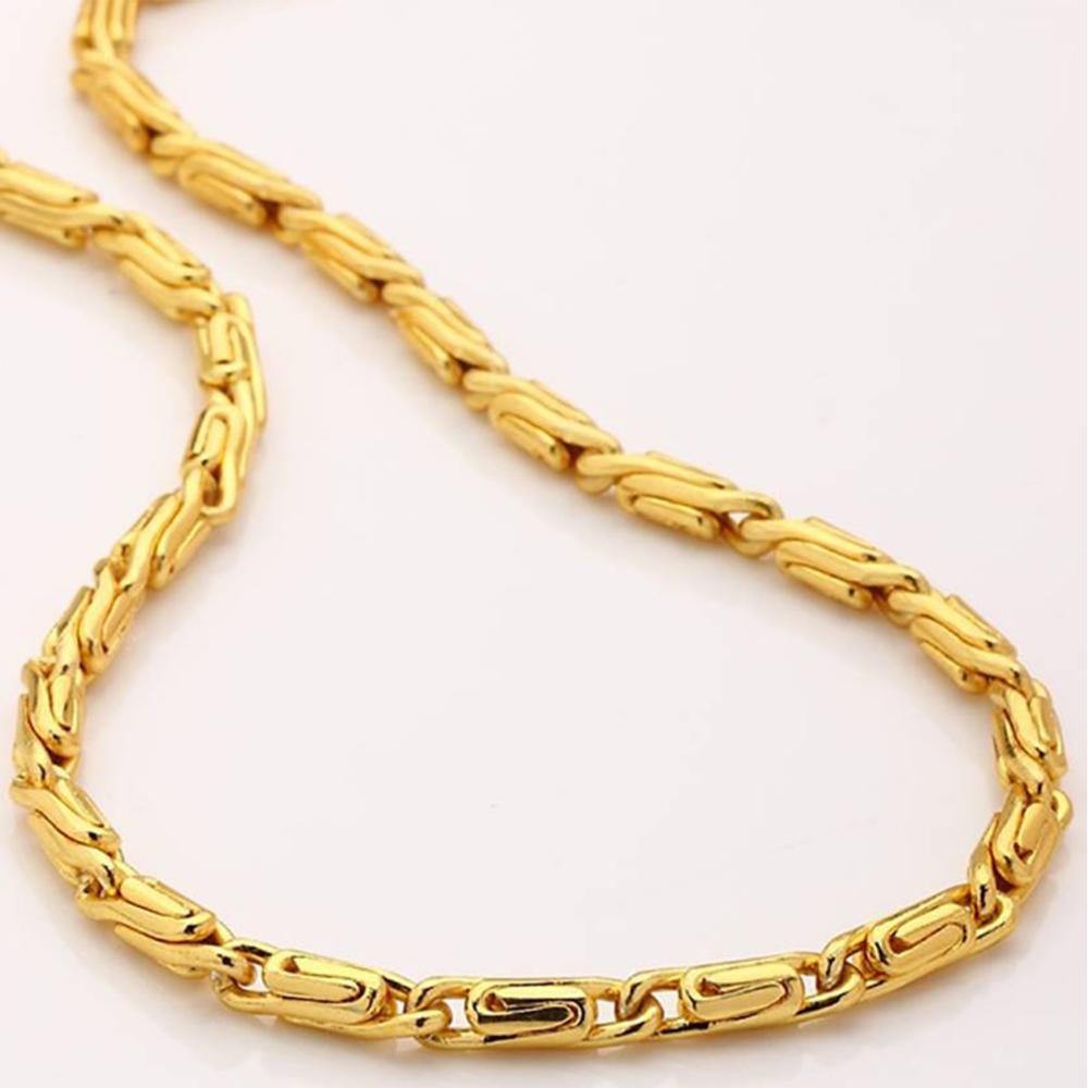 Mahi Exclusive Gold Plated Long Chain for Men and Boys