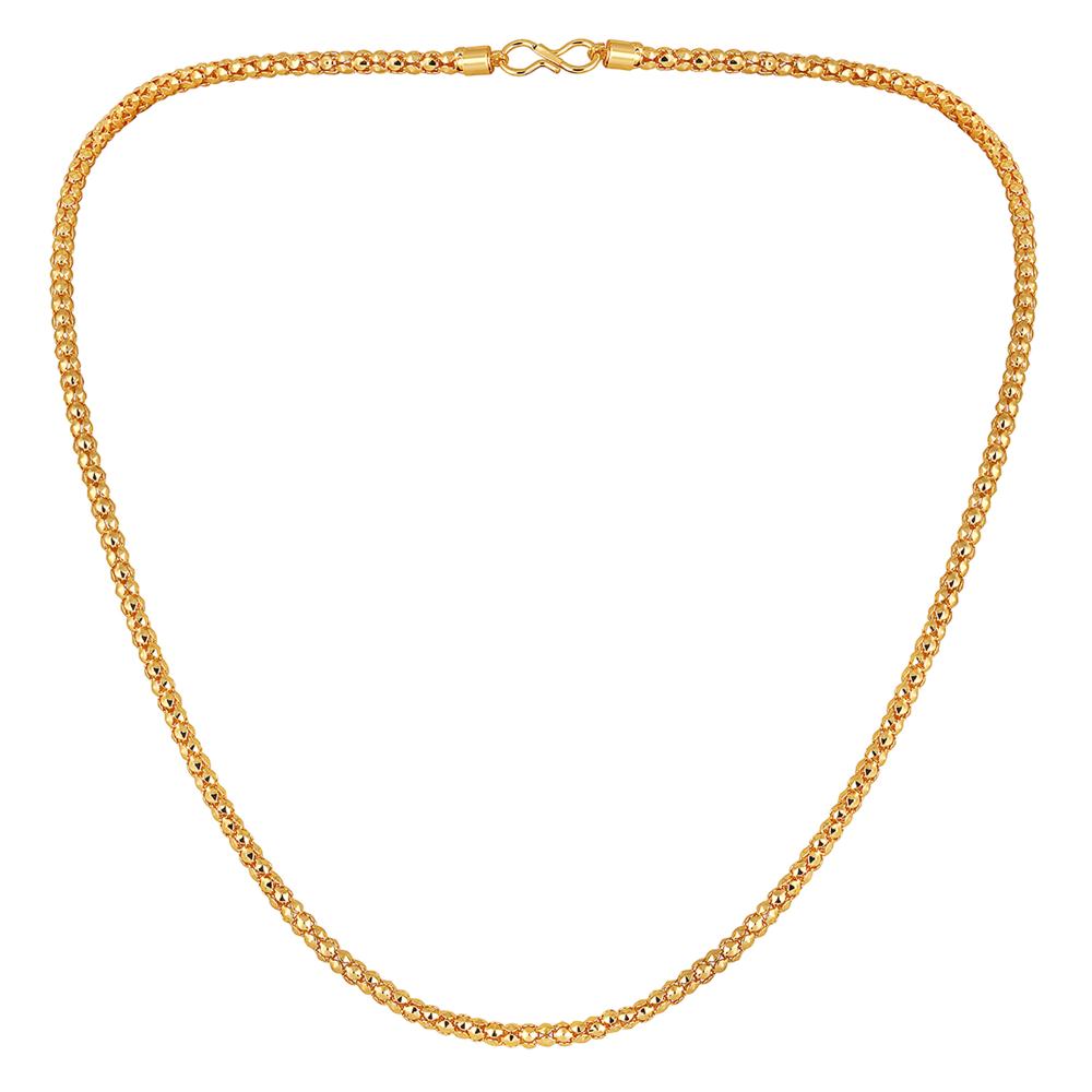 Mahi Exclusive Gold Plated Long Chain for Men and Boys