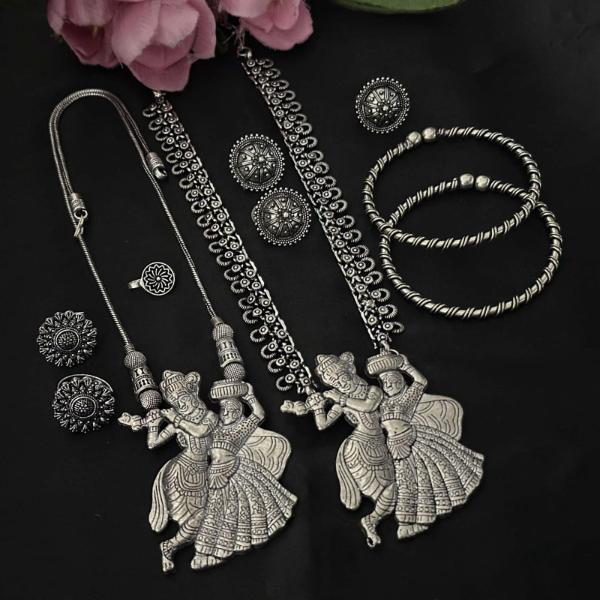 Hira Collection Oxidised Plated Combo Set (Copy)