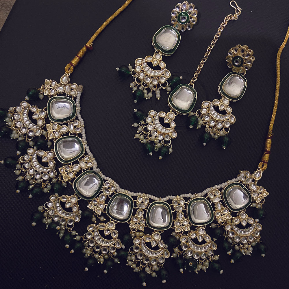 India Plated Kundan Necklace Set