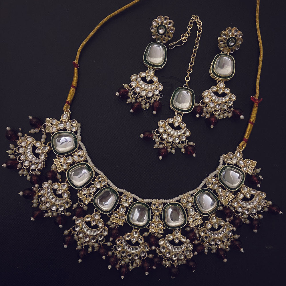 India Plated Kundan Necklace Set