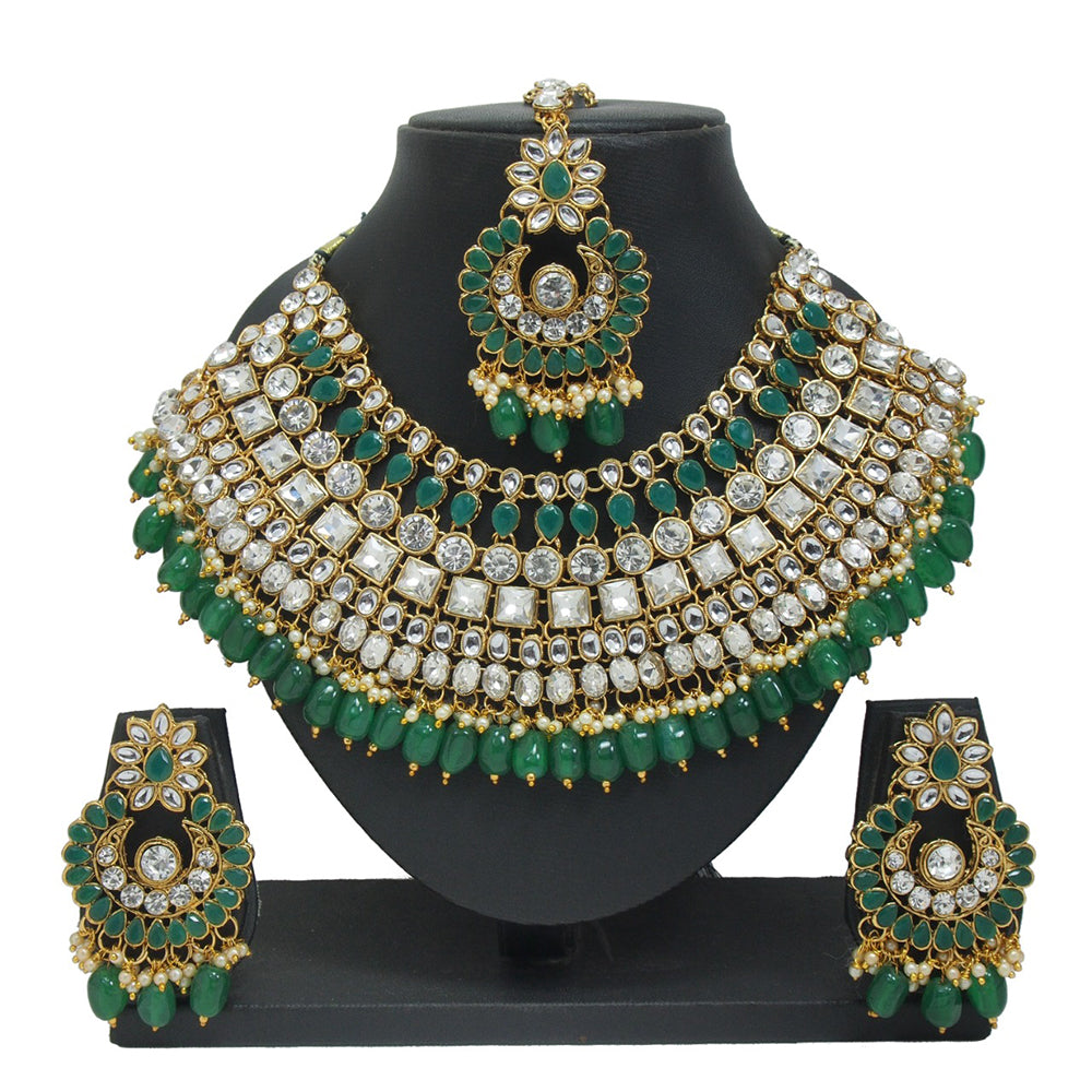 Lucentarts Jewellery Kundan Stone Choker Necklace Set