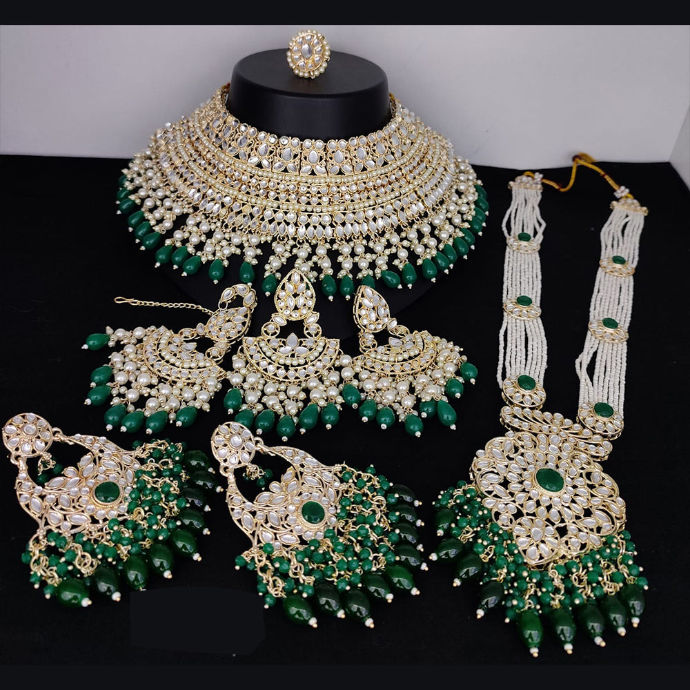 Lucentarts Jewellery Kundan Stone Bridal Set