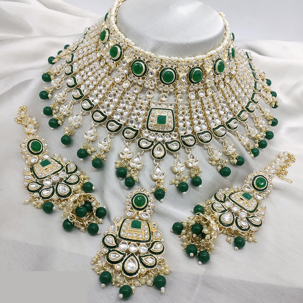 Lucentarts Jewellery Kundan Stone Choker Necklace Set