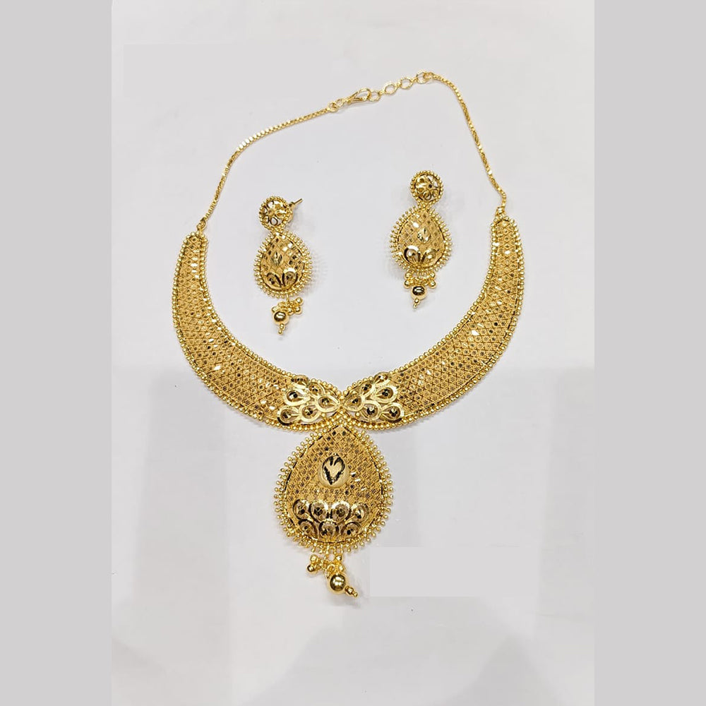 Sunrise Gold Forming Gold  Necklace Set