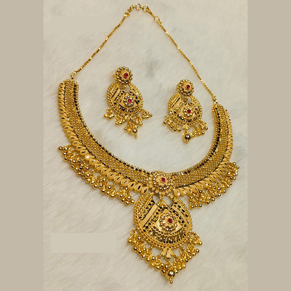 Sunrise Gold Forming Gold  Necklace Set