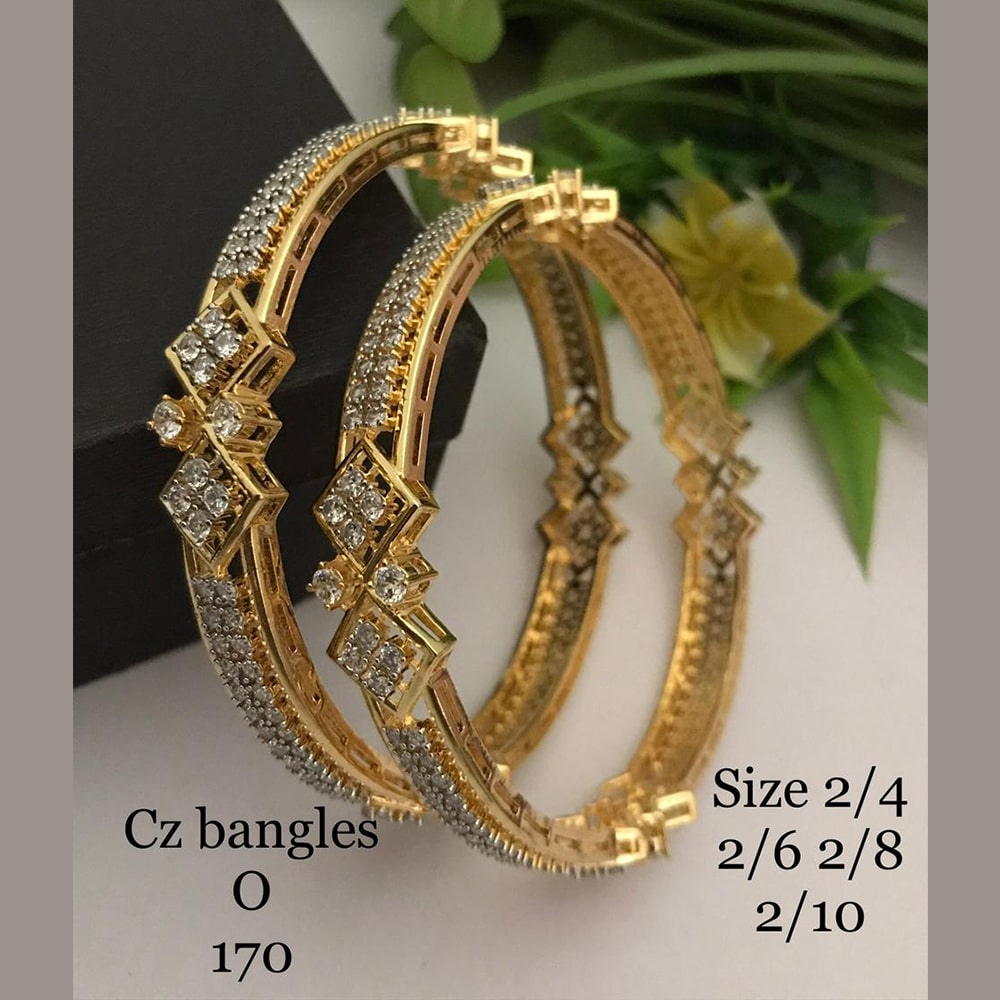 FS Collection Gold Plated Bangles