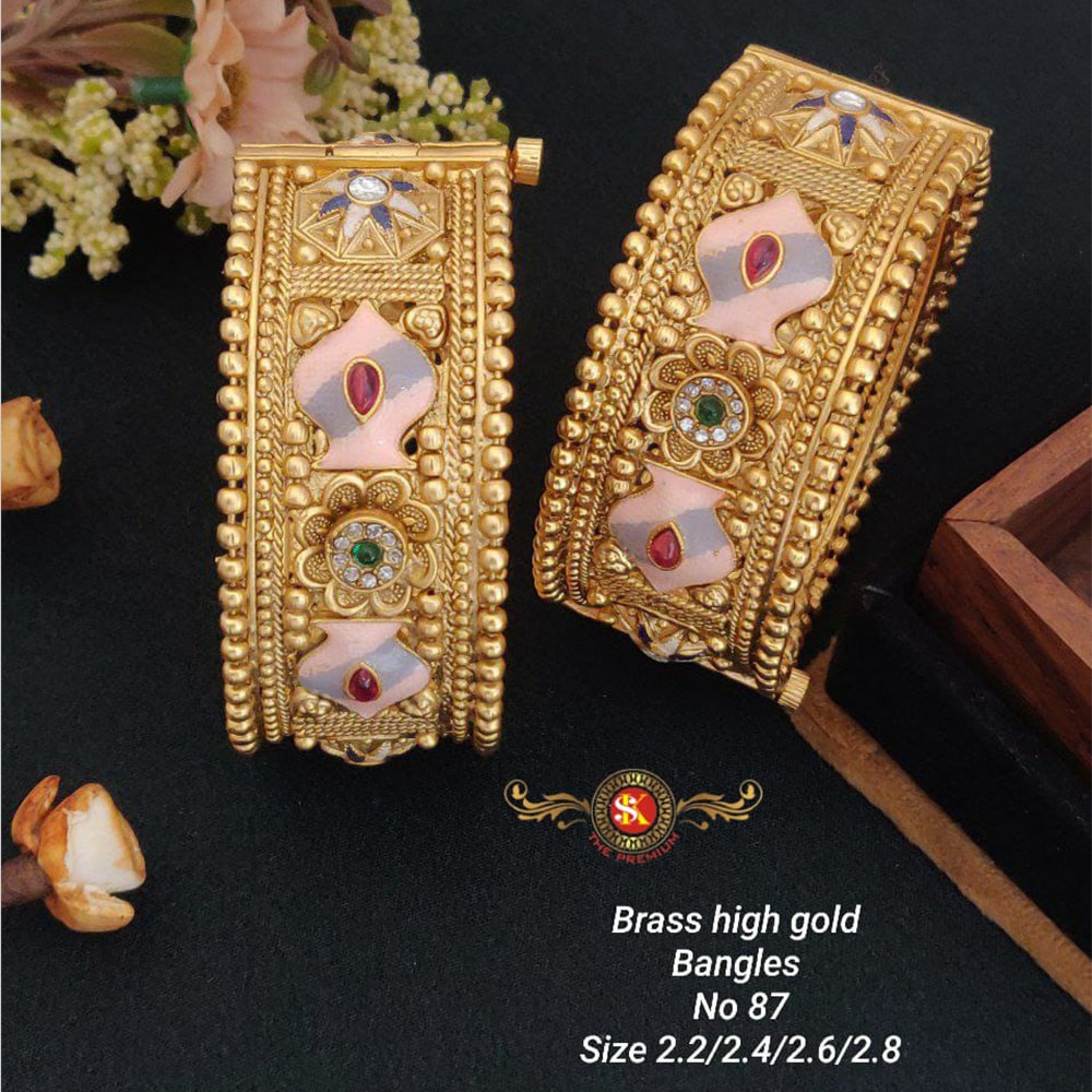 FS Collection Gold Plated Bangles