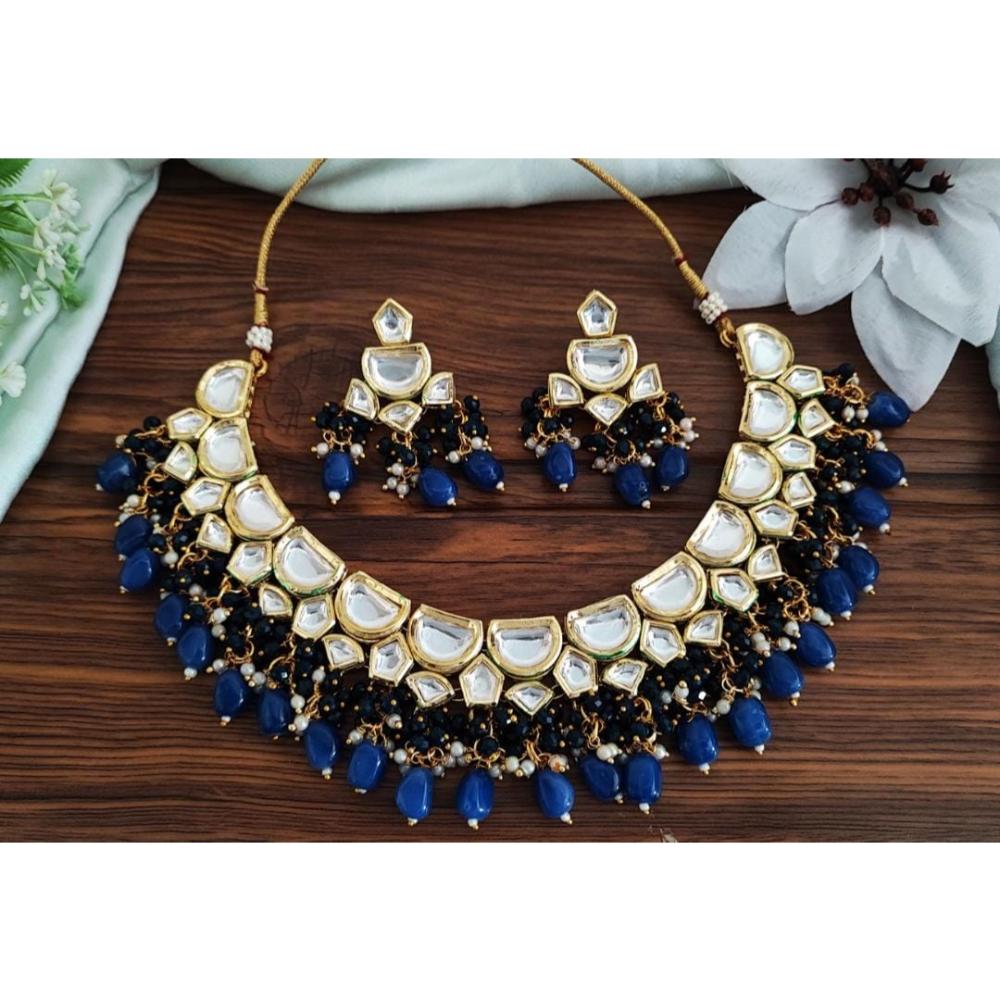 FS Collection Kundan Stone Necklace Set