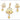 Raiya Raj Forming Gold Plated Austrian Stone Pendant Set