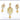 Raiya Raj Forming Gold Plated Austrian Stone Pendant Set