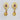Raiya Raj Forming Gold Plated Austrian Stone Dangler Earrings