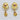 Raiya Raj Forming Gold Plated Austrian Stone Dangler Earrings