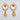 Raiya Raj Forming Gold Plated Austrian Stone Dangler Earrings