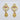 Raiya Raj Forming Gold Plated Austrian Stone Dangler Earrings