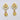 Raiya Raj Forming Gold Plated Austrian Stone Dangler Earrings