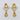Raiya Raj Forming Gold Plated Austrian Stone Dangler Earrings