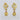 Raiya Raj Forming Gold Plated Austrian Stone Dangler Earrings