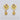 Raiya Raj Forming Gold Plated Austrian Stone Dangler Earrings