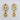 Raiya Raj Forming Gold Plated Austrian Stone Dangler Earrings