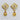 Raiya Raj Forming Gold Plated Austrian Stone Dangler Earrings