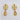 Raiya Raj Forming Gold Plated Austrian Stone Dangler Earrings