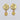 Raiya Raj Forming Gold Plated Austrian Stone Dangler Earrings
