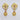 Raiya Raj Forming Gold Plated Austrian Stone Dangler Earrings