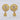 Raiya Raj Forming Gold Plated Austrian Stone Dangler Earrings