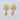 Raiya Raj Forming Gold Plated Austrian Stone Dangler Earrings