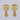 Raiya Raj Forming Gold Plated Austrian Stone Dangler Earrings